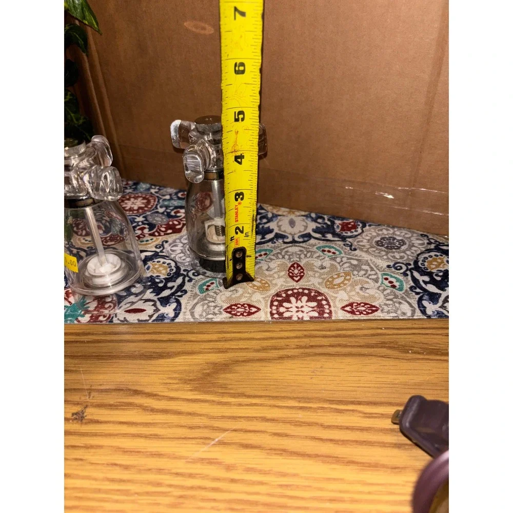 Vintage Clear Acrylic T-Handle Salt Shaker and Pepper Mill Set 5 Inch MCM Style